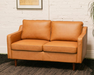 Maggie Leather Loveseat