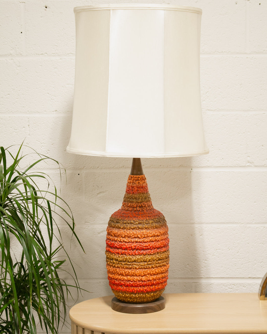Orange 1960’s Ceramic Lamps