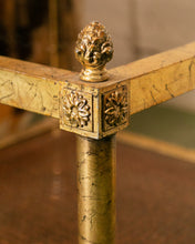 Load image into Gallery viewer, Maison Jansen Neoclassical Gilt Metal &amp; Wicker Side Table
