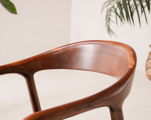 Walnut Sculptural Chair