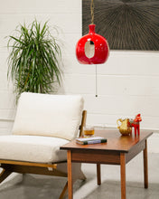 Load image into Gallery viewer, 1960’s Red Mod Pendant Lamp

