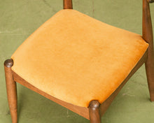 Load image into Gallery viewer, Scandinavian Dining Chair in Gold Velvet
