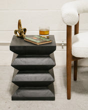 Load image into Gallery viewer, Cubist Solid Side Table in Noir

