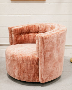 Babita Swivel Chair in Blush