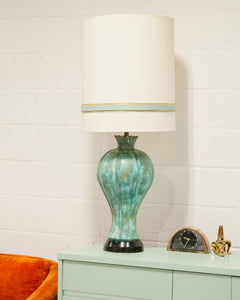 Turquoise Mid Century Lamp