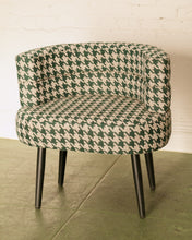 Load image into Gallery viewer, Houndstooth Green Vanity Chair
