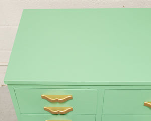 Seafoam Green Art Deco Dresser