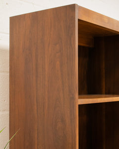 Walnut Shelf With Regency Flair Cabinet Space