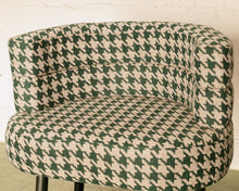 Load image into Gallery viewer, Houndstooth Green Vanity Chair
