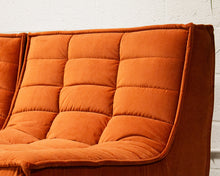 Load image into Gallery viewer, The Juno Modular Six-Piece Sectional in Burnt Orange
