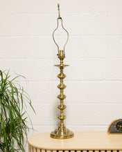 Load image into Gallery viewer, Brass Spindle Lamp with No Shade
