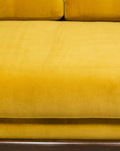 Load image into Gallery viewer, Gold Desmond Walnut Framed Sofa
