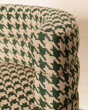 Load image into Gallery viewer, Houndstooth Green Vanity Chair
