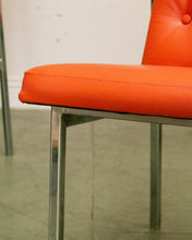 Load image into Gallery viewer, 1970’s Tangerine Chrome Dining Chairs
