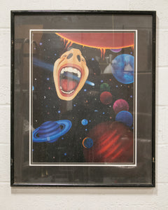 Large Space Faces Print by Jim Gaines
