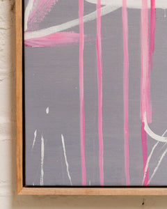 Escape Pink Grey White Abstract