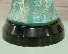Load image into Gallery viewer, Turquoise Mid Century Lamp
