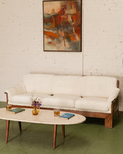 Load image into Gallery viewer, Brazilian 70’s Style Sofa Oak Wood
