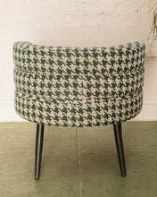 Load image into Gallery viewer, Houndstooth Green Vanity Chair
