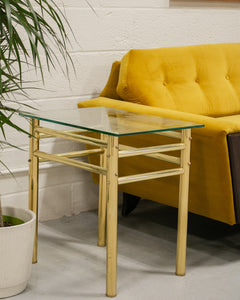 Brass End Table