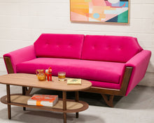 Load image into Gallery viewer, Desmond Fuchsia (Royale Berry) Sofa 72&quot;

