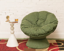 Load image into Gallery viewer, Modern Olive Green Upholstered Papasan Style Chair
