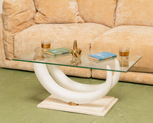 Load image into Gallery viewer, Chic Italian 80s Pucci Resin Tusk Design on Marble Base
