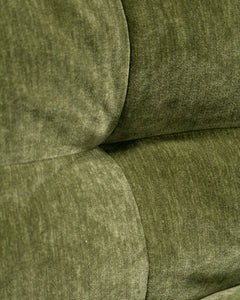 Prima Chaise and Bumper Olive Green Sofa
