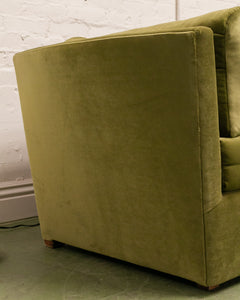 Vintage Modular Green Sofa