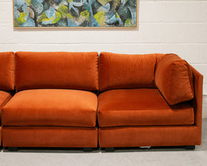 Sebastian 7 Piece Sofa in Rust