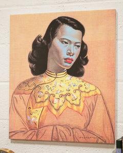 Portrait of Woman Print by Tretchiko