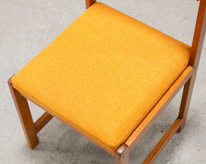 Tangerine Danish Modern Chair Restored