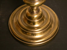 Load image into Gallery viewer, Brass Spindle Lamp with Black Shade
