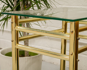 Brass End Table