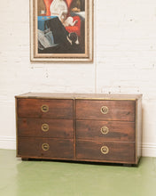Load image into Gallery viewer, Rustic Vintage Campaign Dresser
