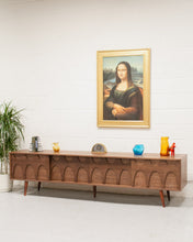 Load image into Gallery viewer, Four Panel Low Profile Scandinavian Credenza
