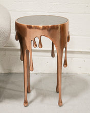 Load image into Gallery viewer, Volcano Drip Side Table in Copper
