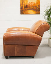 Load image into Gallery viewer, Leather Chair and Ottoman
