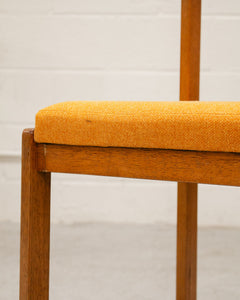 Tangerine Danish Modern Chair Restored