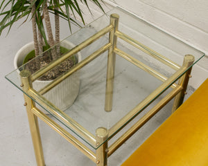Brass End Table