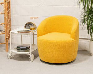 Aria Chair in Mustard Nubby