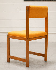 Tangerine Danish Modern Chair Restored