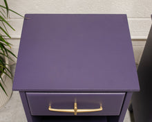Load image into Gallery viewer, Deep Purple Elmwood La Period Nightstands

