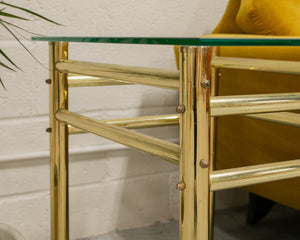 Brass End Table