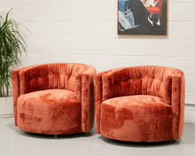 Load image into Gallery viewer, Babita Swivel Chair in Rust
