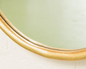 Oval Gold Mirror