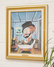 Load image into Gallery viewer, Red Skelton Freddie In The Tub Canvas Transfer From Original Oil Print Framed
