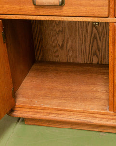 Vintage Oak boho Buffet Sideboard Credenza