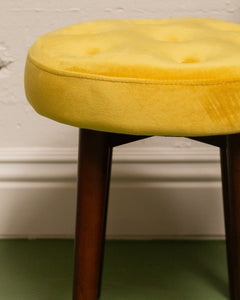 Yellow Modern Round Stool/Ottoman