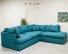 Load image into Gallery viewer, Michonne Sectional Sofa in Bennett Peacock
